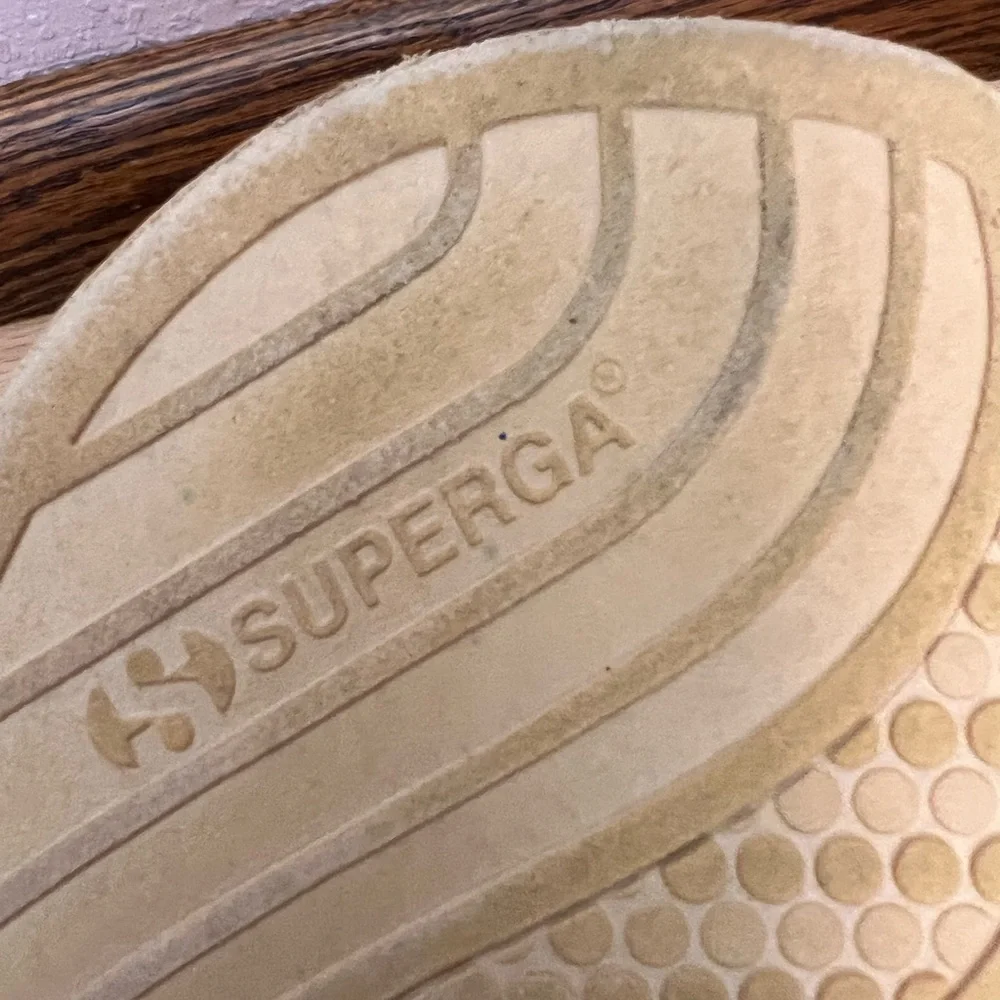 Superga very gently